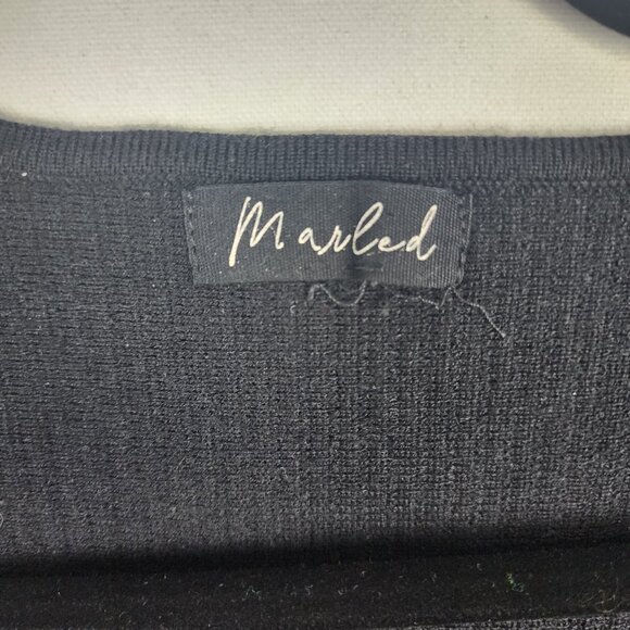 Marled Rounded Neck Ribbed Top M - Picture 2 of 6